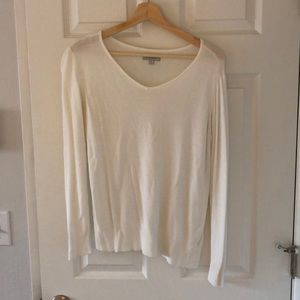 White Long Sleeved Sweater